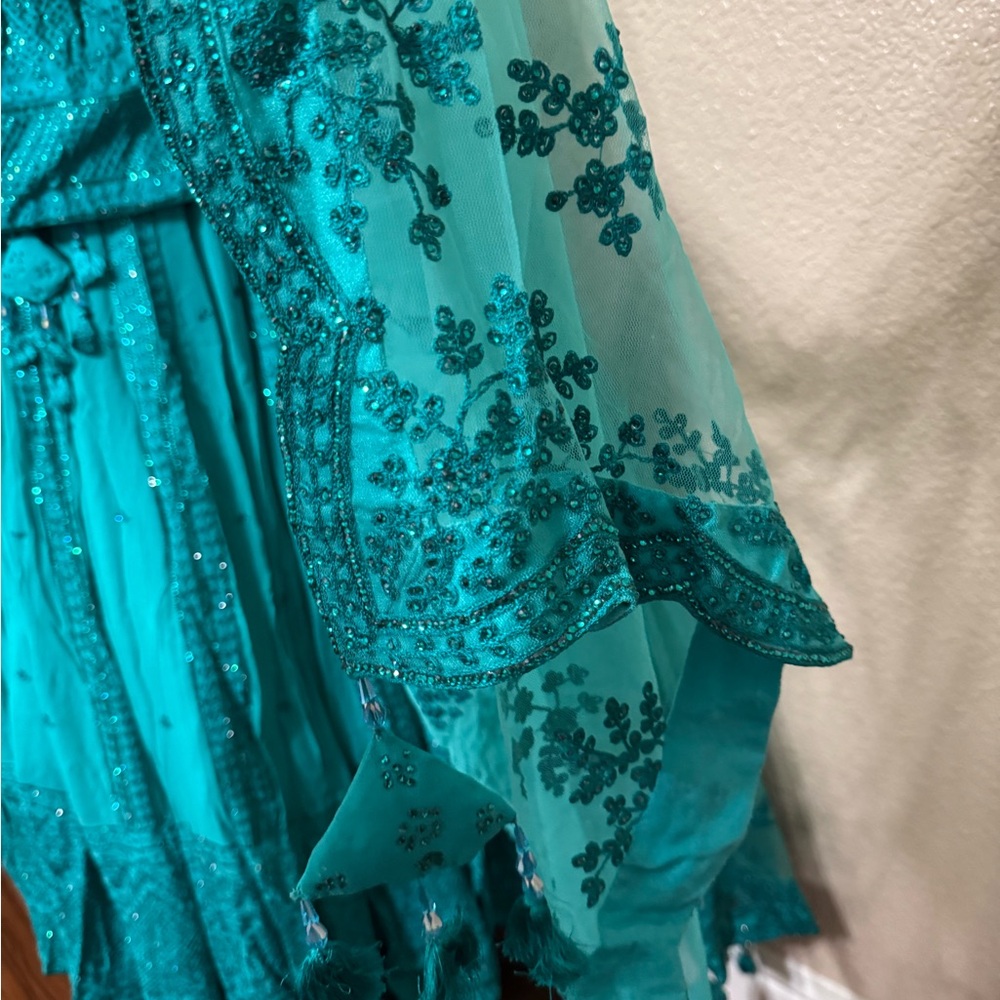 Crystal Embroidered Lehenga - Picture 10 of 11